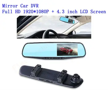 

Hot 4.3 inch Full HD 1080P Car Mirror DVR HD Lens Front Camera For Car Rear View Mirror Car Camera DVR Video Recorder