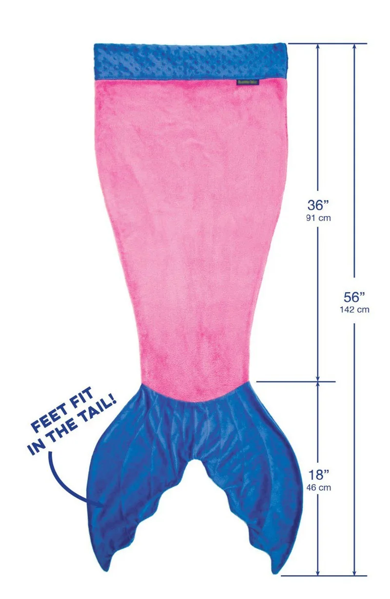 Летний спальный мешок из мягкого флиса с рисунком акулы, хвоста русалки, одеяло, детский спальный мешок, детское одеяло русалки, спальный мешок - Цвет: Розовый