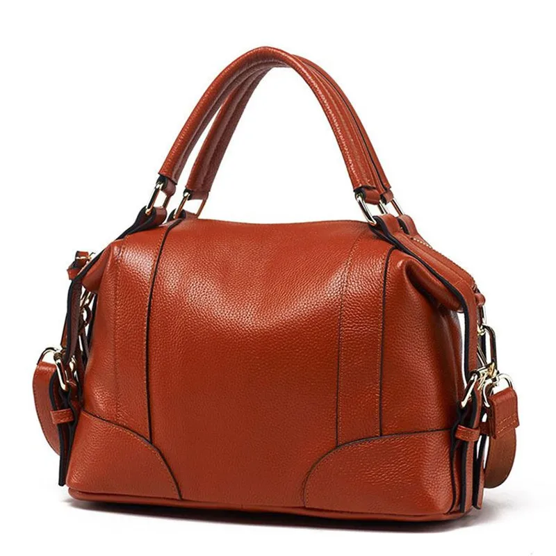 European and American Fashion Style Women Leather Handbag 2017 New Shoulder Messenger Bags Casual Genuine leather Women Bag 2016 summer new handbag european and american fashion bow small flap handbag pu leather shoulder bag women messenger bags