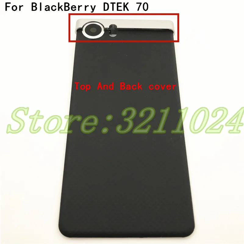 

For BlackBerry Keyone DTEK 70 DTEK70 Back Battery Cover Door Housing Case back cover Top UP Cover Replacement Parts With Logo