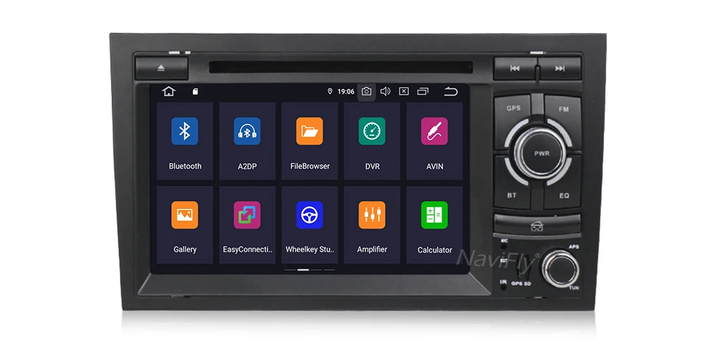 Clearance NaviFly 7" 2 din PX30 IPS DSP android 9.0 car dvd player for Audi A4 S4 RS4 2002-2008  Autoradio with GPS system BT WIFI USB RDS 14