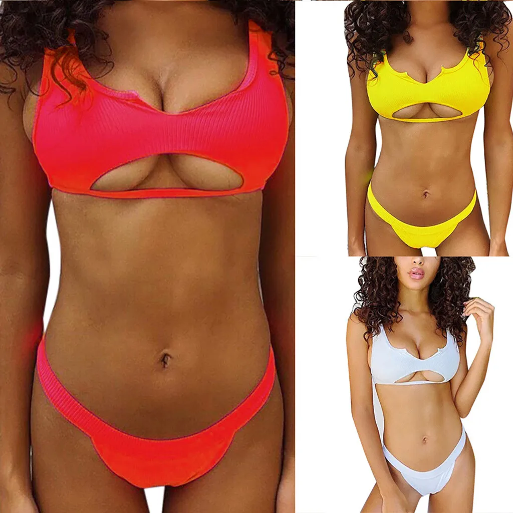 

Women Bikini Set Bandage Rhinestone Swimsuit Women Push-Up Padded Swimwear Crystal Bathing Brazilian Biquini Suit Beachwear 5.17