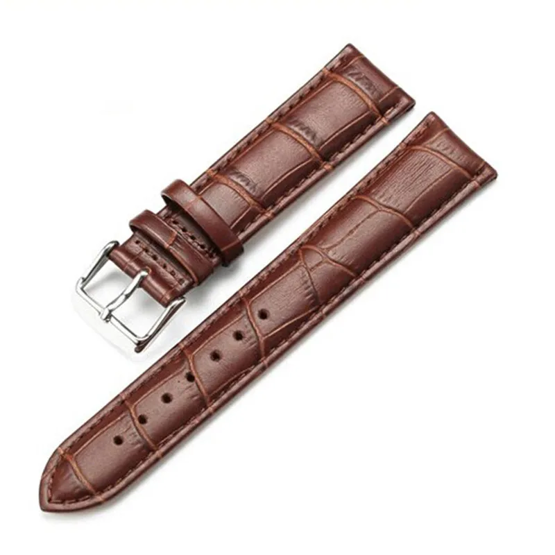 

Essential Hot 2017 Universal Alligator Crocodile Grain Leather Strap Wristwatch Watch Band feb08