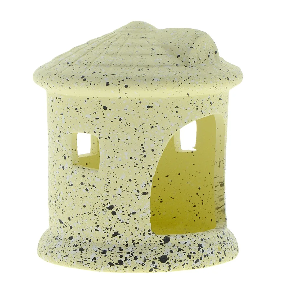 

2019 New Saim Aquarium Ceramics Tree House Shape Decorative Marbles Shrimps Shelter Tubes Breeding Hiding Spots Beautiful Decro