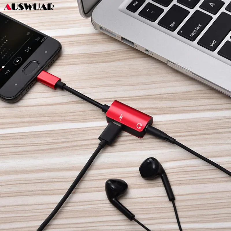 

Type-C Charge Audio Adapter Type C 3.5MM Aux Eearphone Headphone Adapter Female Type-C Adapter for Huawei P20 P30 Xiaomi Mi 8 6