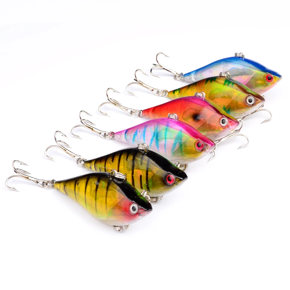 13.1g 6cm 1PC New VIB PRO BEROS Design lures fishing lure 6 colors Bass