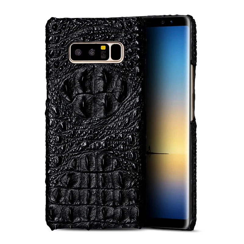 Роскошный чехол для телефона Smansung Note 10 S6 S7 Edge S10 S9 из натуральной кожи с текстурой