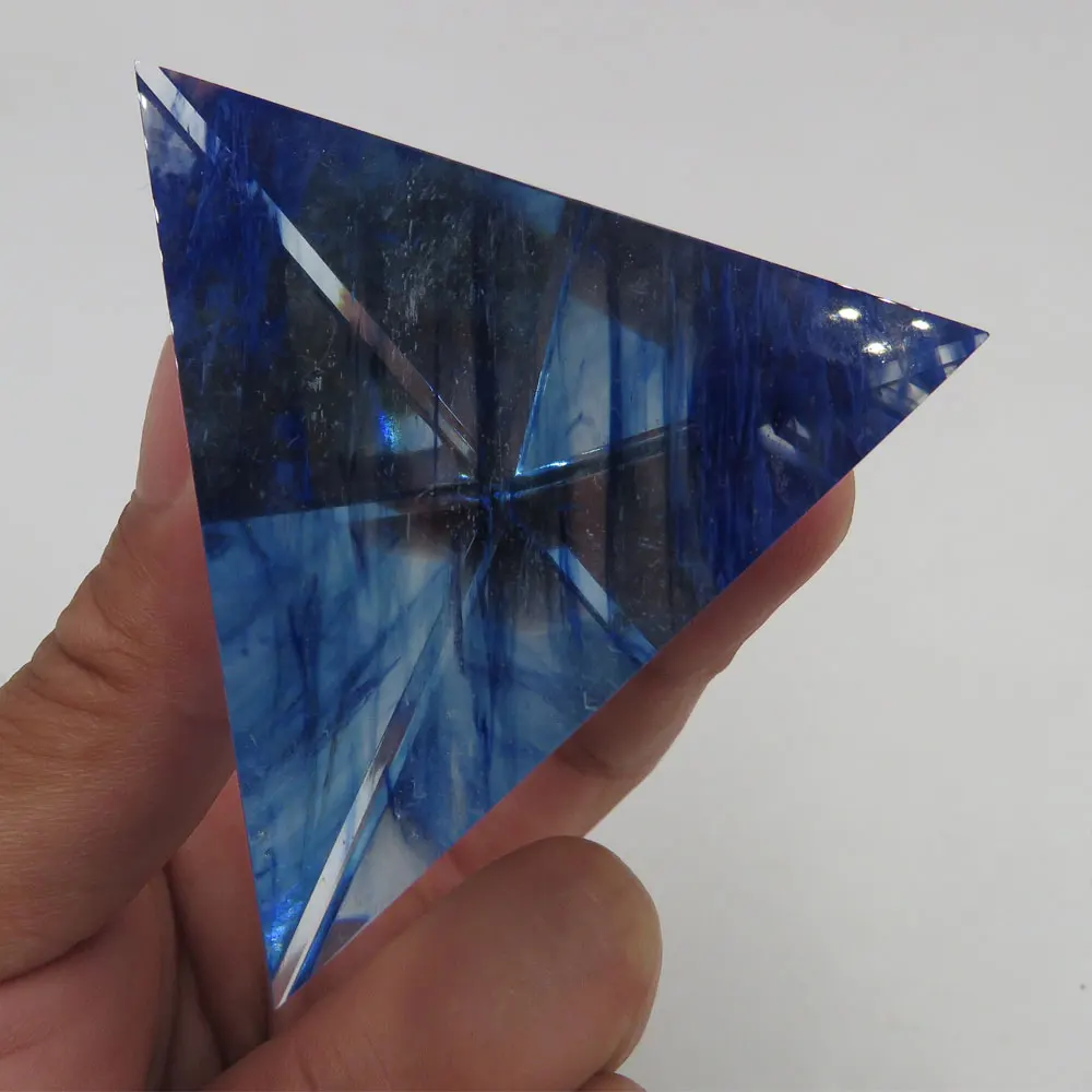 Новинка 2019! Tetrahedron Пирамида 4 лица 6 краев см кристальная Пирамида/Красный Синий