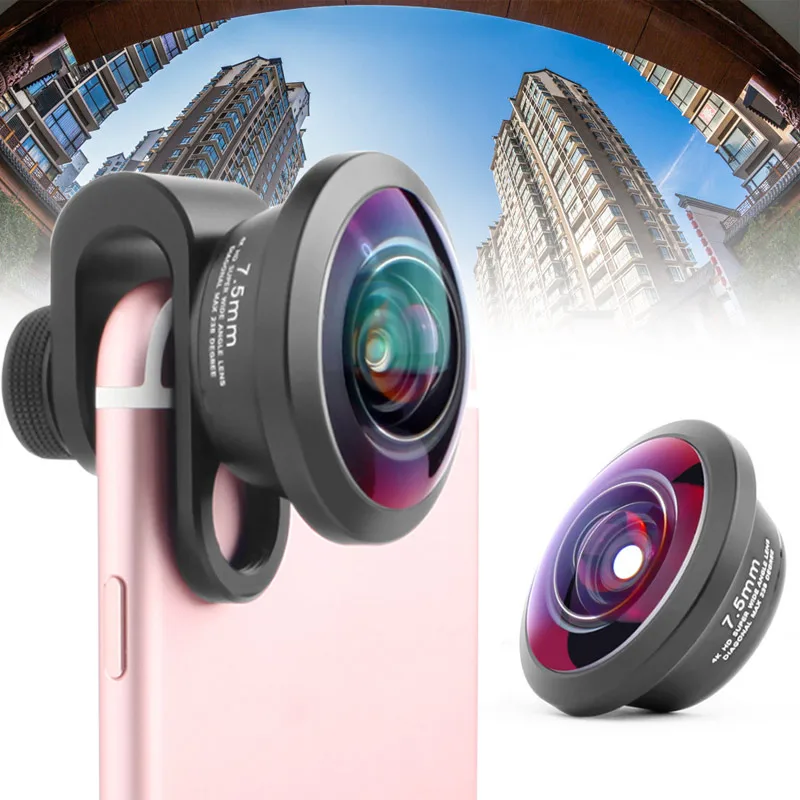 

Newly Full Screen Mobile Phone Lens 238 Degree Stereoscopic Photo Camera Lens 7.5mm Angle Field DC128