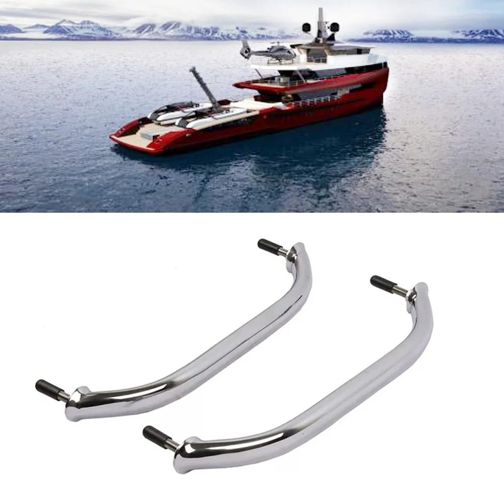 8 12 inch Stainless Steel Polished Handle Grab Durable Handrail Boat Marine Yacht RV Hardware Replacement-1