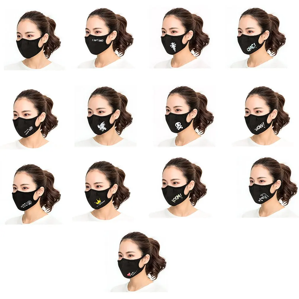 

Fashion Women Men Warm Cotton Anti Dust Mouth Mask Washable Windproof Mouth-muffle Proof Flu Face Masks