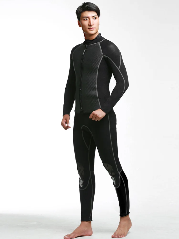 Hisea Seac Men High quality 3mm neoprene wetsuit/Surfing/diving suit Individuality surf clothing keep warm winter swimsuit