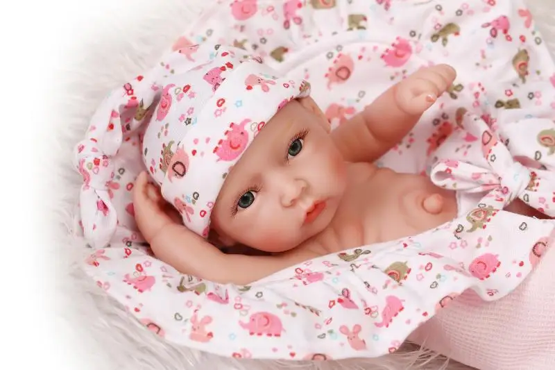 27 см мягкие силиконовые куклы reborn для всего тела DIY Детские модели настоящая