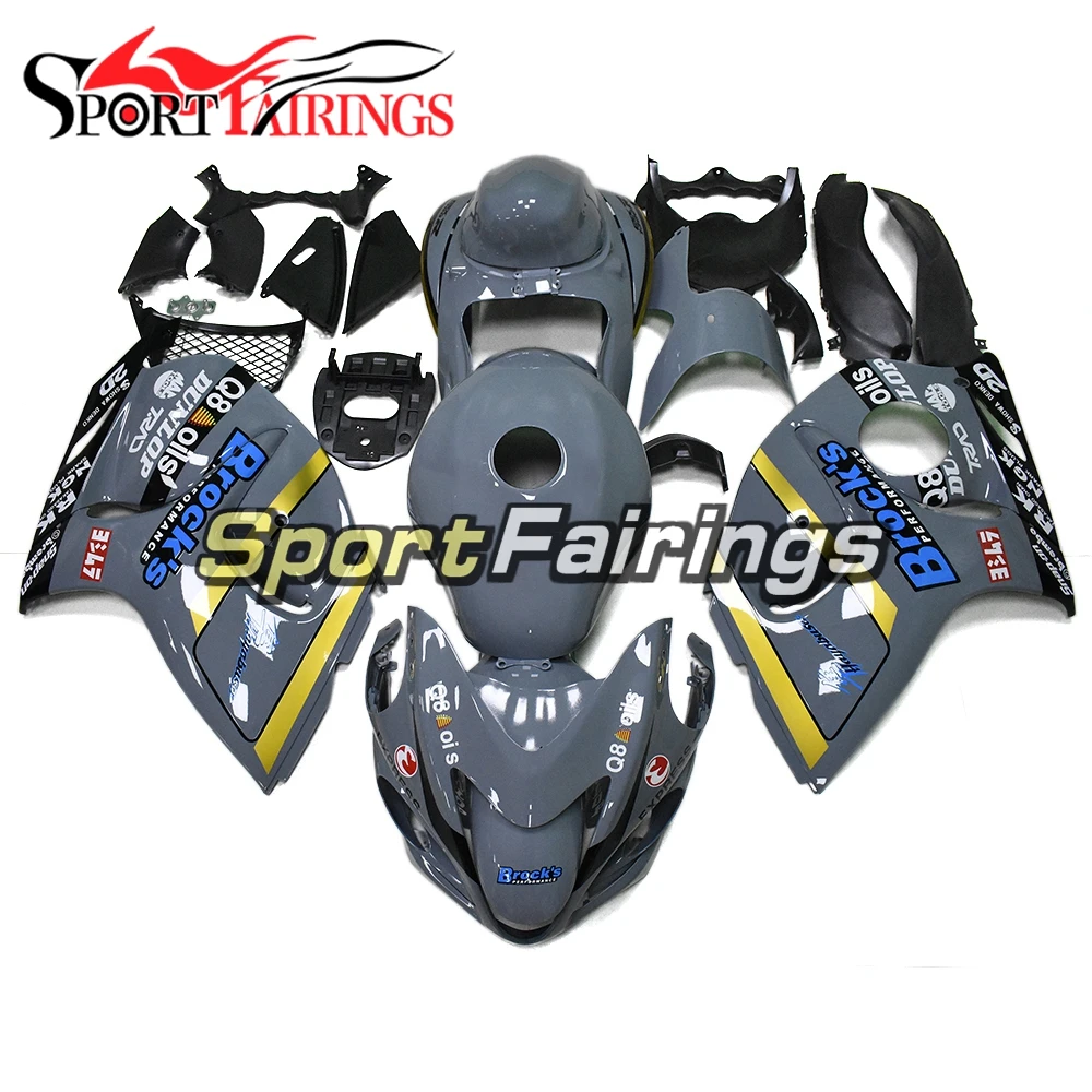 Инъекции Обтекатели для Suzuki GSXR1300 Hayabusa 2008 2009 2010 2013 14 мотоциклетный обтекатель abs комплект Серые панели