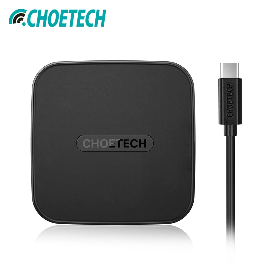 CHOETECH usb type C QI Беспроводное зарядное устройство для iPhone 7 6s 8 плюс Samsung Galaxy S8 |
