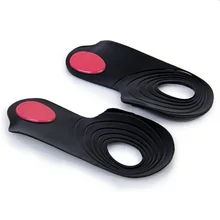 Мягкая 3/4 ортопедическая Массажная стелька для обуви вставка для подошвенного фасцита облегчение боли Полезная