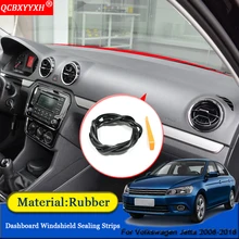 Автостайлинг анти-звуконепроницаемые не пропускающие шума пылезащитные панели автомобиля Лобовое стекло уплотнительные полосы аксессуары для Volkswagen Jetta 2008