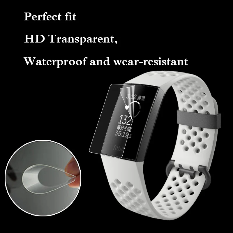 Smart-Accessories-9H-Anti-scratch-TPU-HD-Full-Cover-Screen-Protector-Film-For-Fitbit-Charge-3