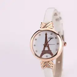 Girl'a кварцевые часы Элегантные Новые молодой модный кожаный браслет наручные часы подарок на день рождения планета Марс принт Круглый