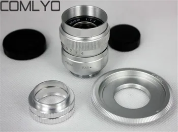 

NEW Silver 25mm f/1.4 CCTV Lens for nex nex3 nex5 + C Mount to NEX adapter + Macro Ring for Sony NEX for Samsung NX for Olympus