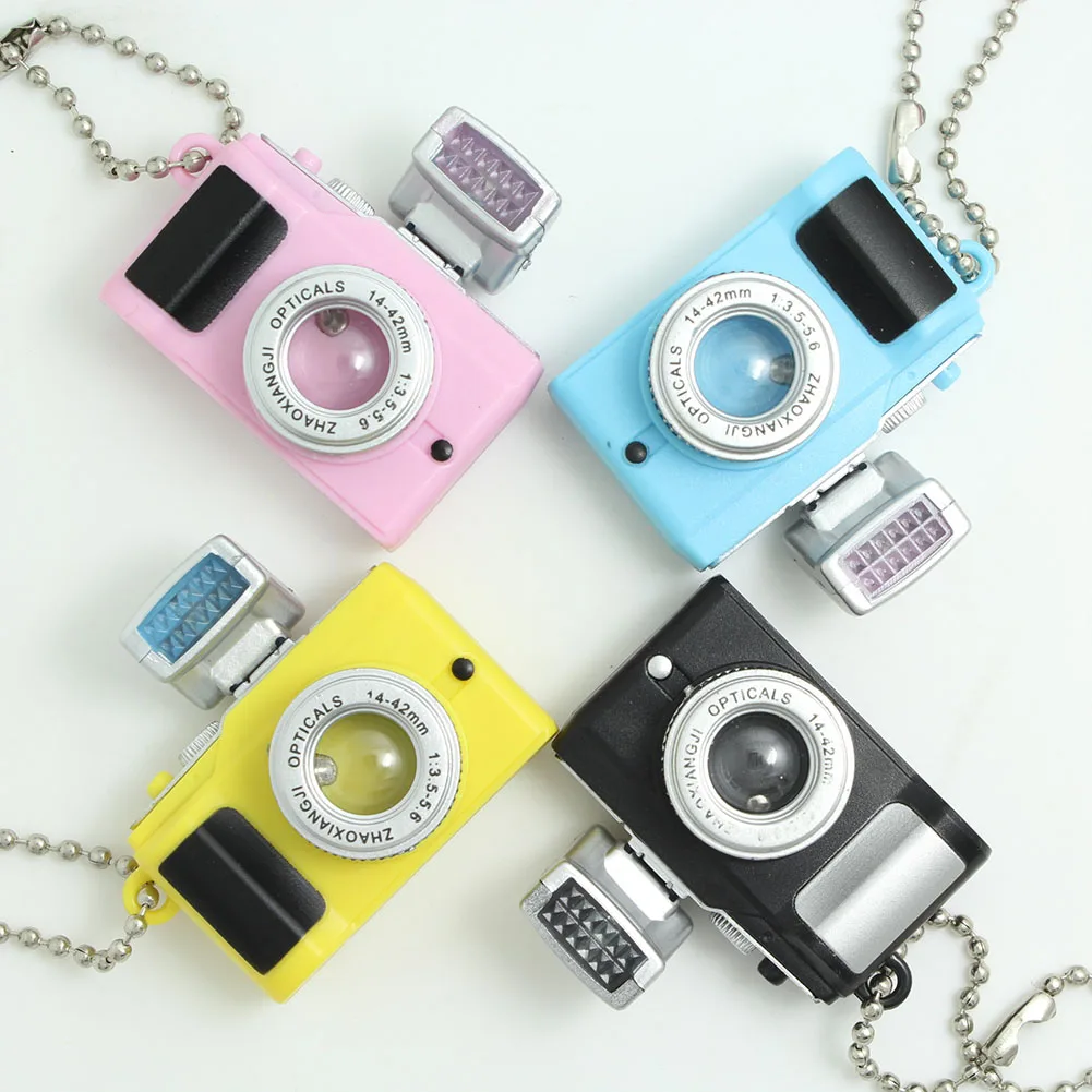 camera led keychains with sound led flashlight key chain light box keychain