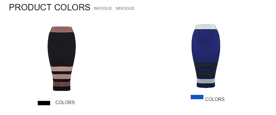 INVOGUE. IMVOGUE Цвет Блок Полосатый высокая Талия Bodycon Мода повязки юбка
