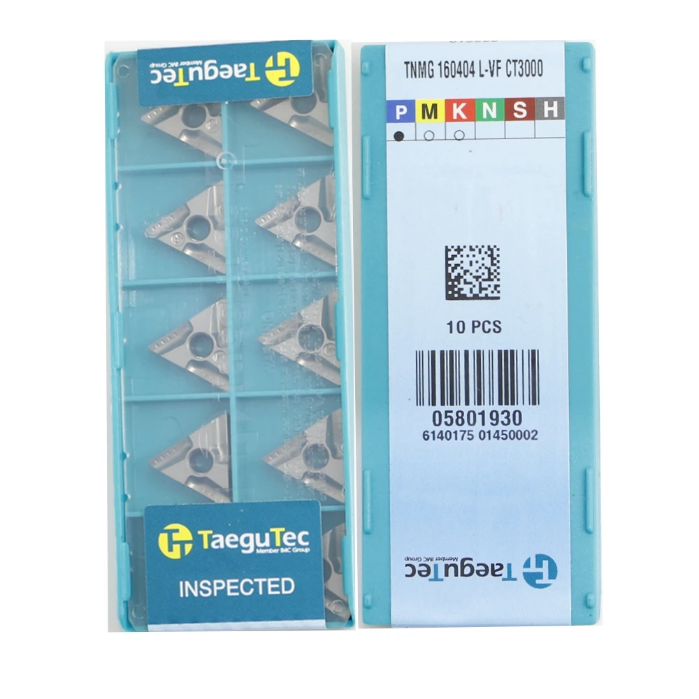 

10pcs/lot TNMG 160404 L-VF CT3000 Carbide Inserts Taegutec