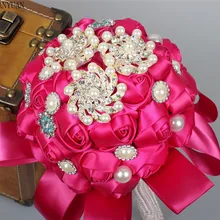 NIXUANYUAN Лучшая цена белая брошь цвета слоновой кости букет Свадебный букет s жемчужные цветы buque de noiva