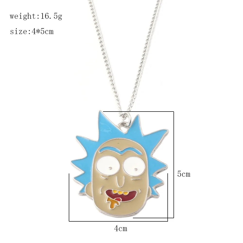 Anime Rick and Morty Necklace Cartoon 