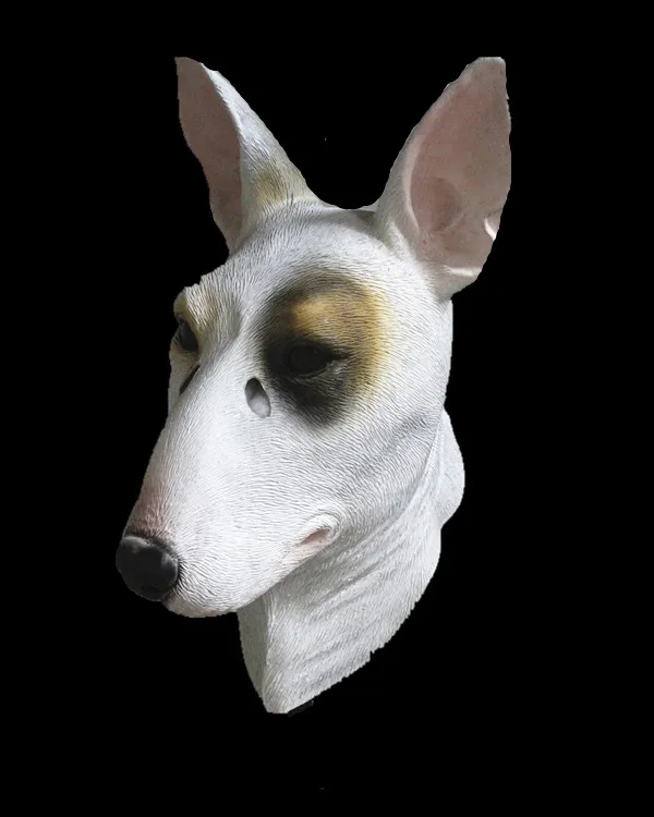Funny Animal Party Costume Mask Bull Terrier Dog Mask for Adult Party