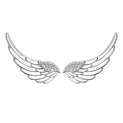 Sinya S925 серебро изделия корейской версии изысканный молодая красивая крючок с крыльями серьги для женщин девочек