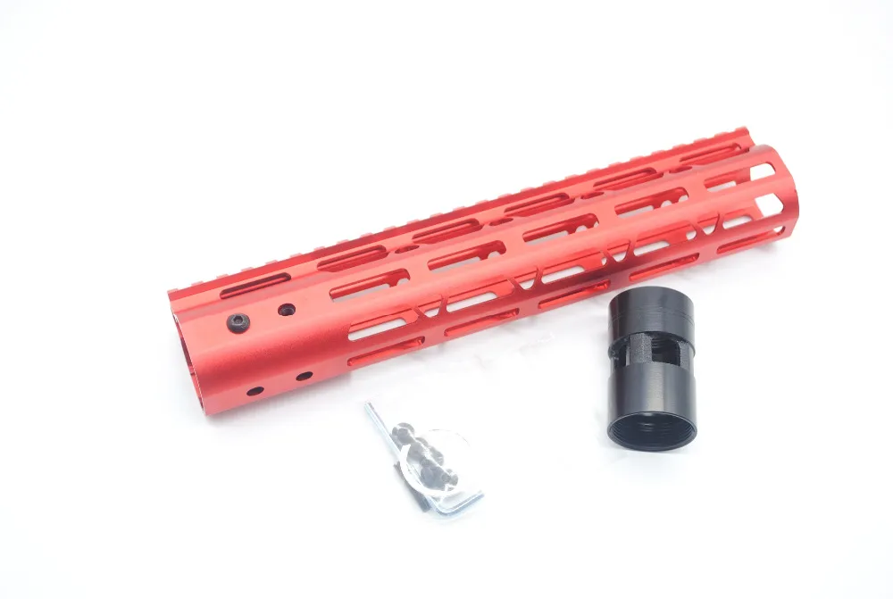 Trirock 10 'بوصة طول keymod/m-lok handguard شحن picatinny السكك الحديدية جبل النظام يصلح. 223/5. 56_Black/أحمر/تان اللون