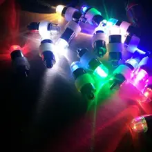 50 шт./лот супер яркие одиночные мини светодиодные светильники с питанием от аккумулятора погружные вечерние светильники для вазы, хрустальное стеклянное освещение