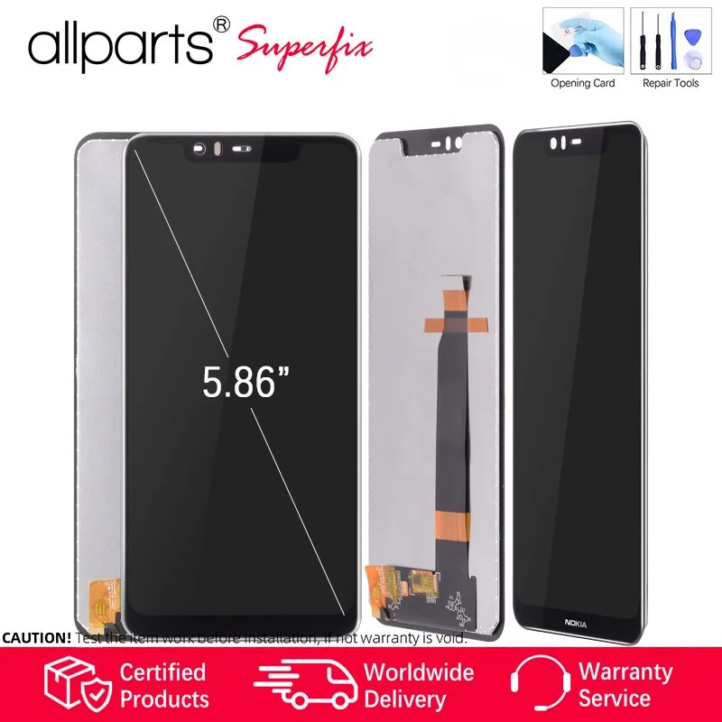 

Original Display For NOKIA 5 TA-1053 N5 LCD Touch Screen Digitizer Replacement for NOKIA 5.1 LCD 5.1 Plus Display 2018