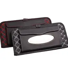 Кожаный Автомобильный тканевый ящик автоматический насос Кассетный аксессуары держатель креативные съемные наклейки коробка для салфеток органайзер для автомобиля