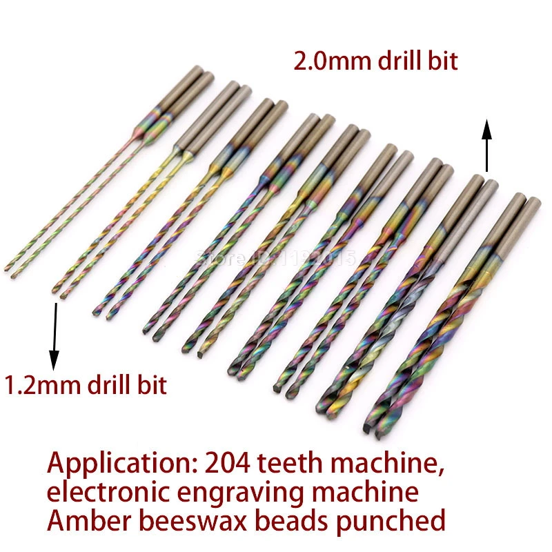 ZtDpLsd 1 шт. 2,35 мм хвостовик красочные ручки длина спиральное сверло закалка Деревообработка пробивная игла ядерный гравировальный инструмент