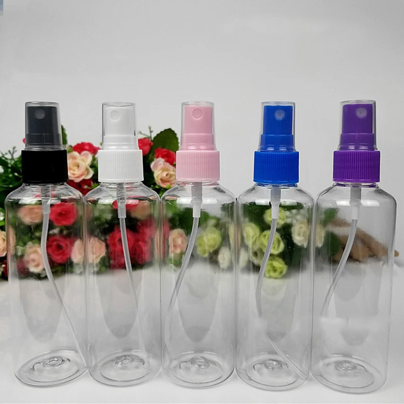 

10X100ml Clear Empty Spray Bottle Travel Makeup Perfume Atomizer Container White