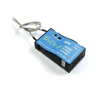 

Delta-8 2.4GHz Multi-protocol Receiver Compatible with FrSky D8/V8, Futaba S-FHSS/FHSS,Hitec AFHSS,Hitec A9,FUTABA t8j,t6j