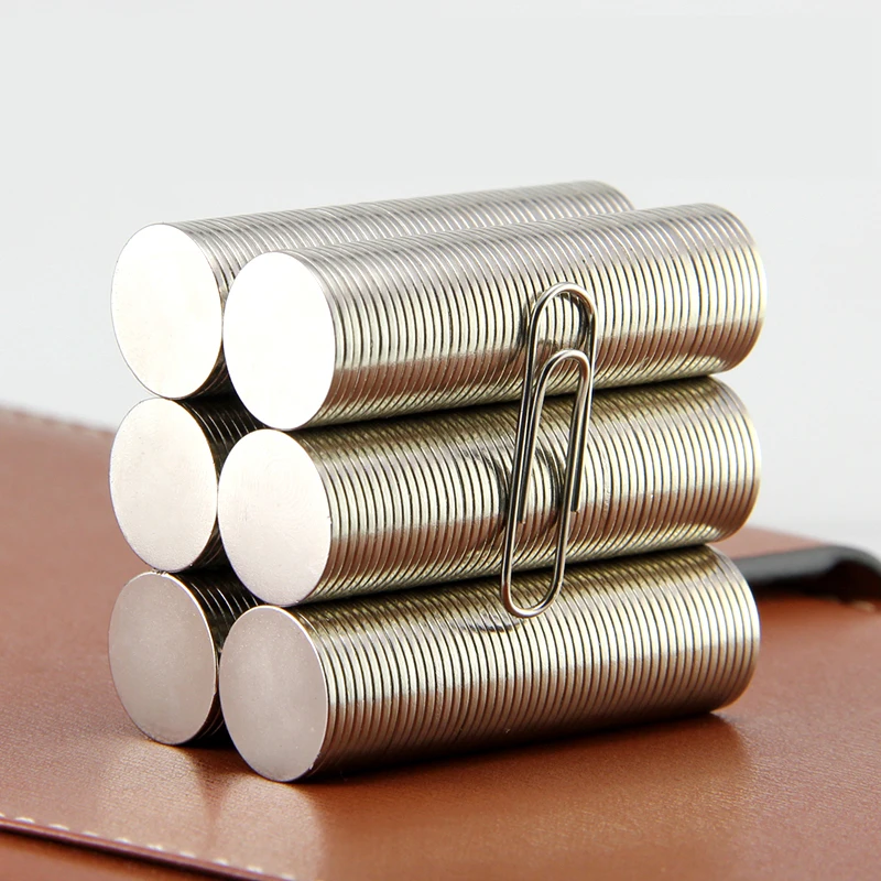 Buy 100pcs N50 15x1mm Strong Round Rare Earth NdFeb
