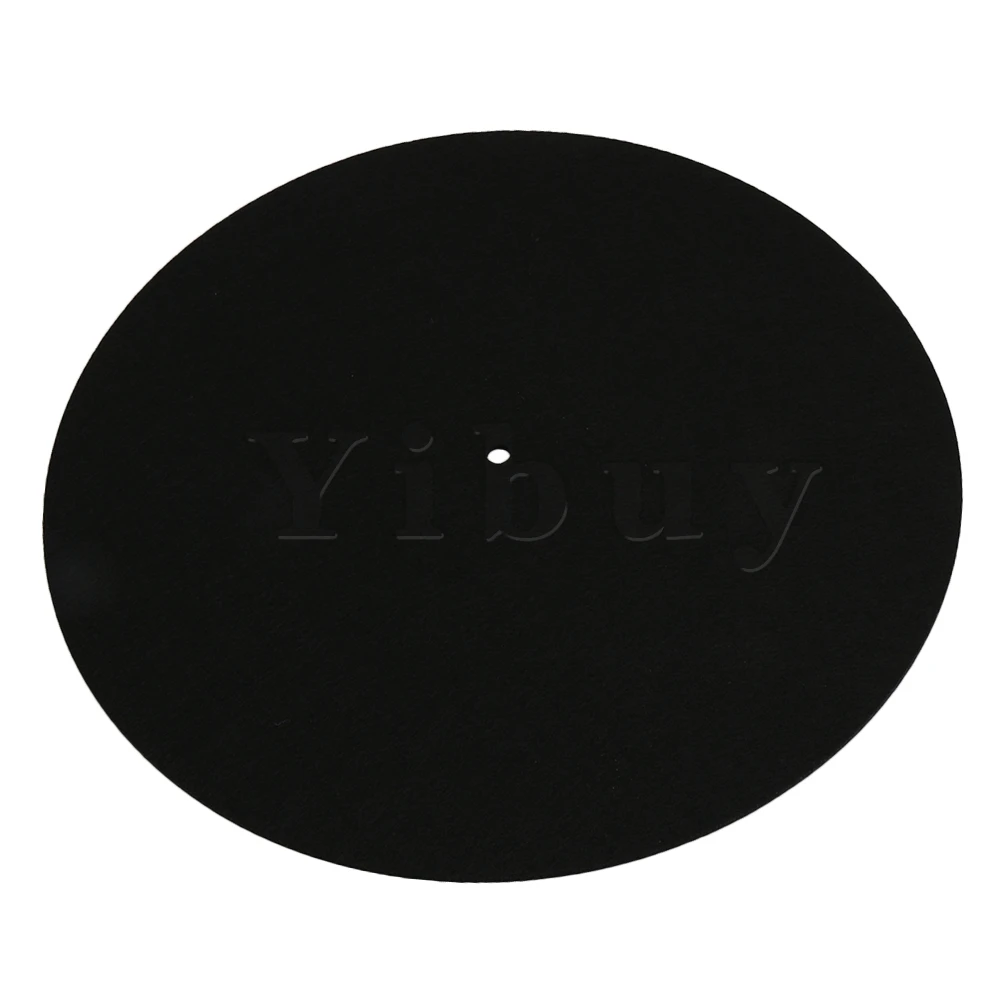 Yibuy Black Turntable Slipmat Disc Record Player DJ Vinyl Replacemat