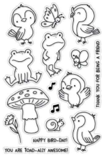 Frog stamp Clear Stamp for Scrapbooking Transparent Silicone Rubber DIY Photo Album Decor A06 | Дом и сад