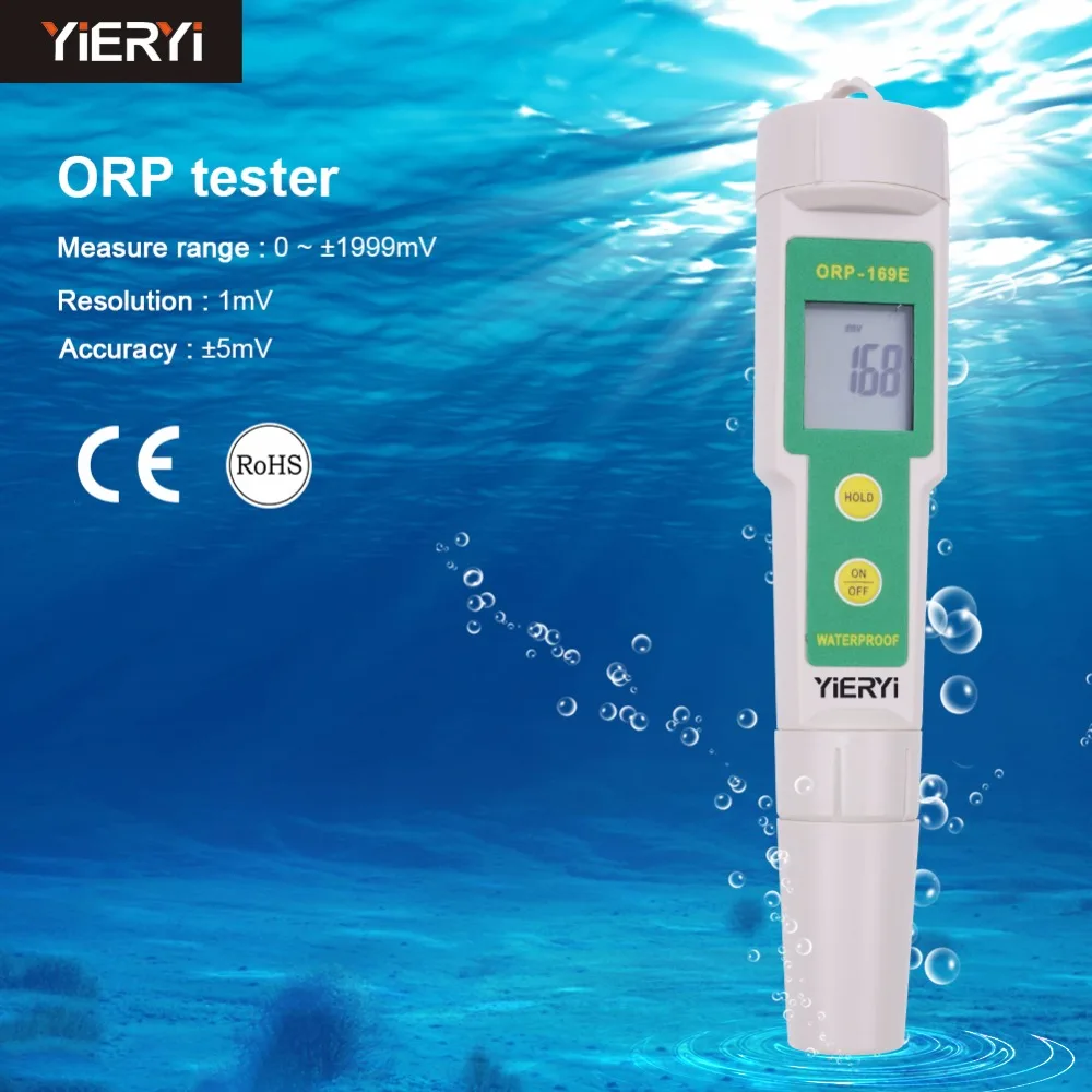 

2017 New High Quality Professional 169E ORP detector Redox Tester Waterproof ORP Meter pH Measurement Test Tool