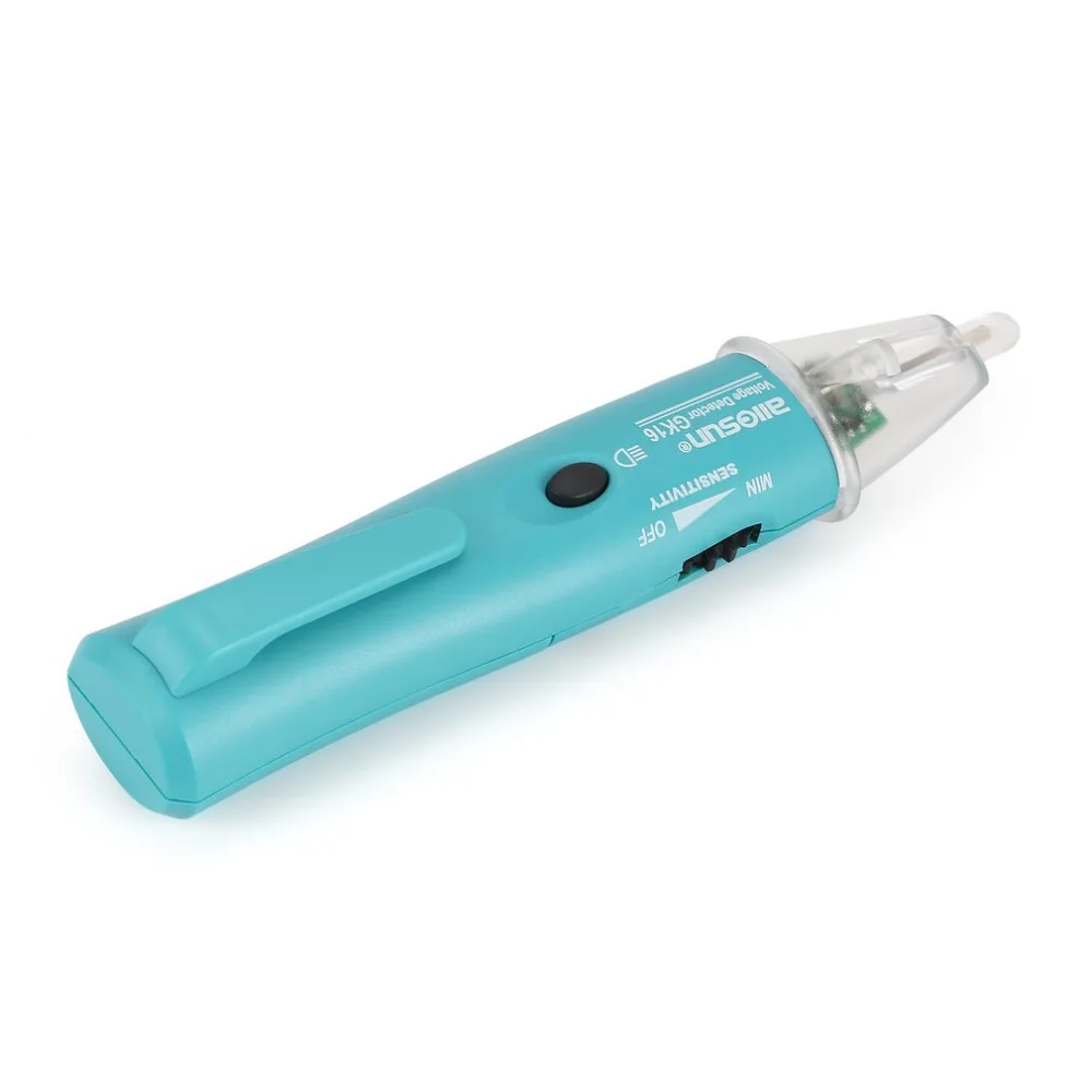 

Allsun GK16 AC Digital Voltage Tester Pen Volt Measuring Detector Non Contact Sensor LED Display Cable Socket Live Line Check