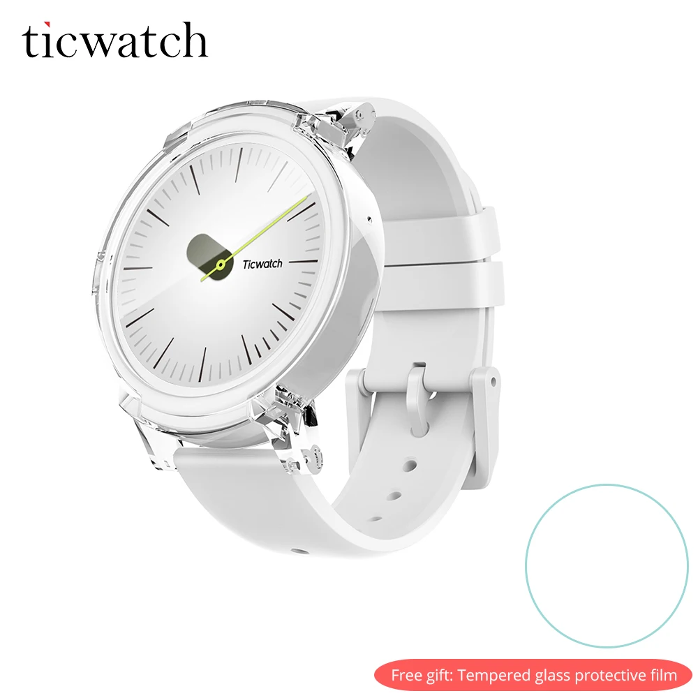 Original Ticwatch E Fitness Smart Watch Free Gift Protective Film Android Wear OS GPS IP67