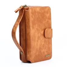 Multifunction Wallet phone Case For Samsung S4/5/6/7/s7 EDGE/NOTE4/5 for iphone 6s/6s plus/7/7 plus Zipper Purse Pouch pouch