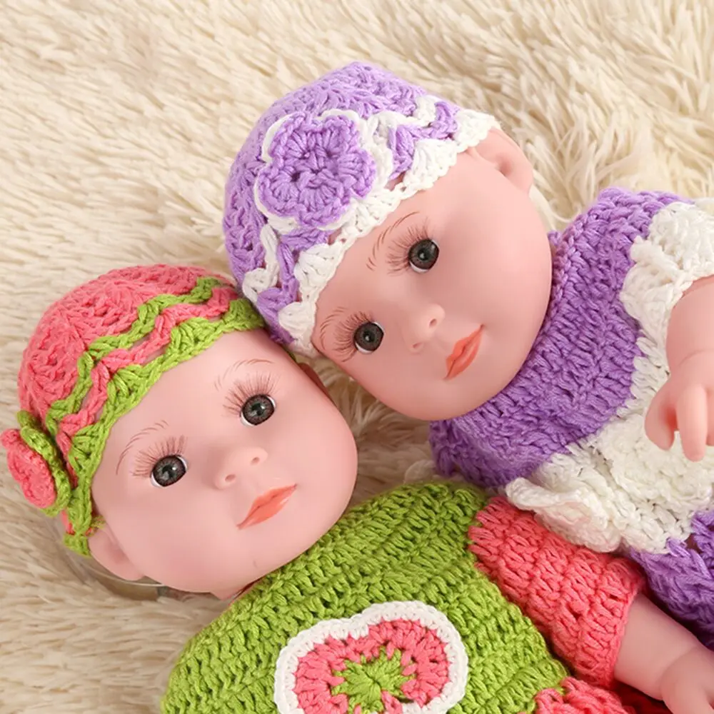 

16in Reborn Baby Doll Hand sweater Dolls Soft Vinyl Silicone Lifelike Alive Babies Toys For Kids Girls Birthday Chirstmas Gift