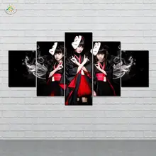 дешево! Милые Японские Девушки Wall Art Холст Картины Плакаты и Принты Арт Принт Декоративные Плакат Картина