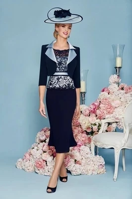 High Quality Beaded Appliques Mermaid Mother of the Bride Dress 2017 Exquisite Knee-Length with Jacket Party | Свадьбы и торжества