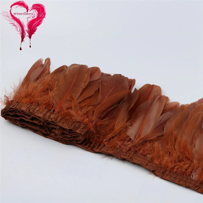 13 coffee goose feather fringe 5