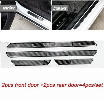 

Carbon fiber Side Door Scuff Plate Door Sill Car-Styling For Seat Alhambra Altea Cordoba Exeo Lbiza Leon Nuevo Lbiza Toledo Exeo